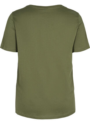 Baumwoll-T-Shirt mit Aufdruck, Ivy Green ATHLETIC, Packshot image number 1