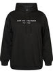 Sweatshirt mit Kapuze und Aufdruck, Schwarz, Packshot image number 0