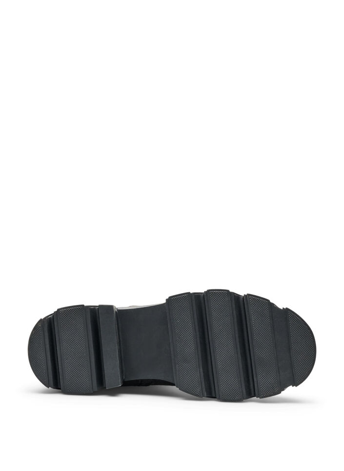 Chunky-Stiefel aus Kunstwildleder, Braun, Packshot image number 4