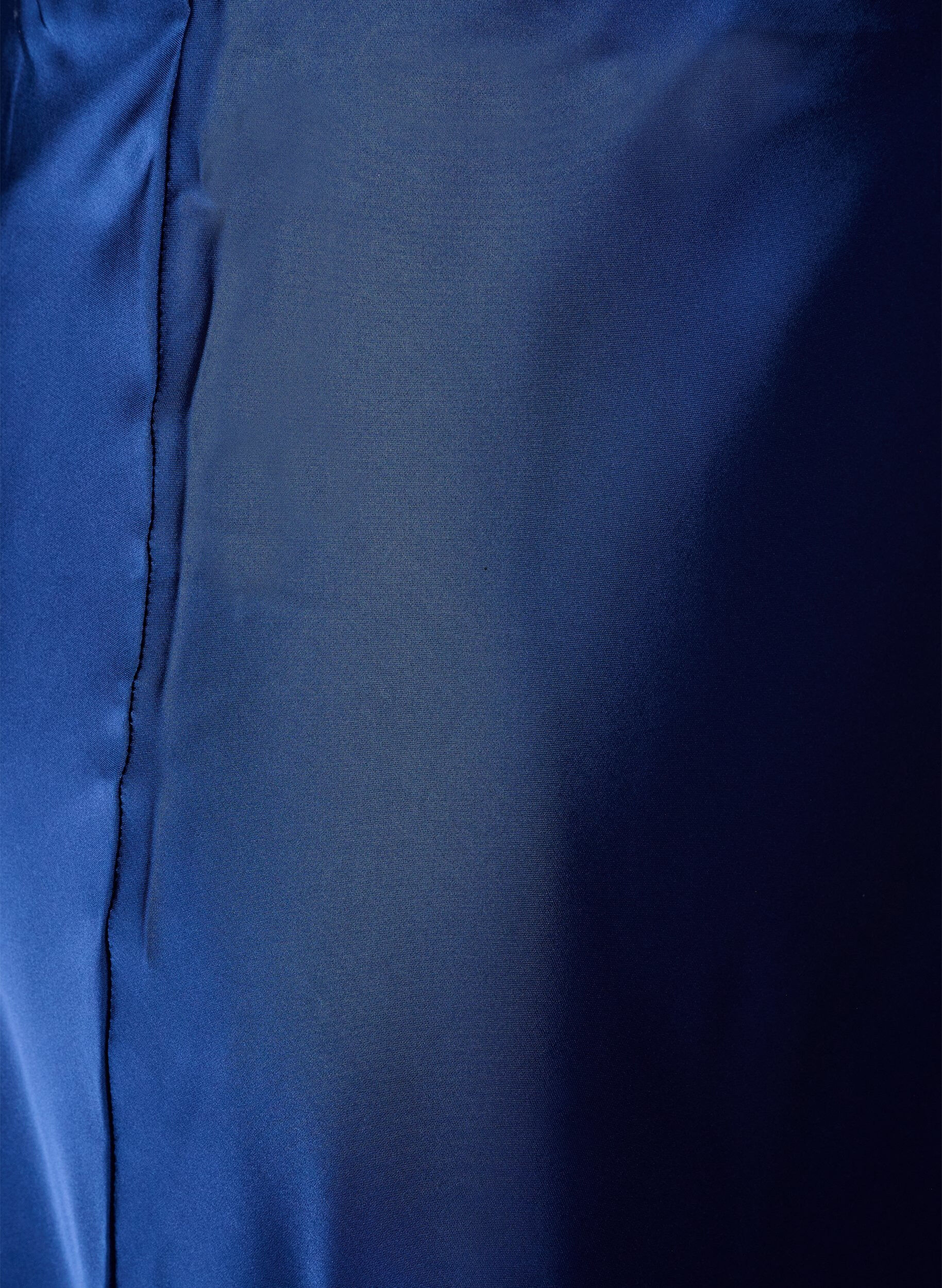 ZizziMidirock aus Satin, Blau, Packshot image number 2