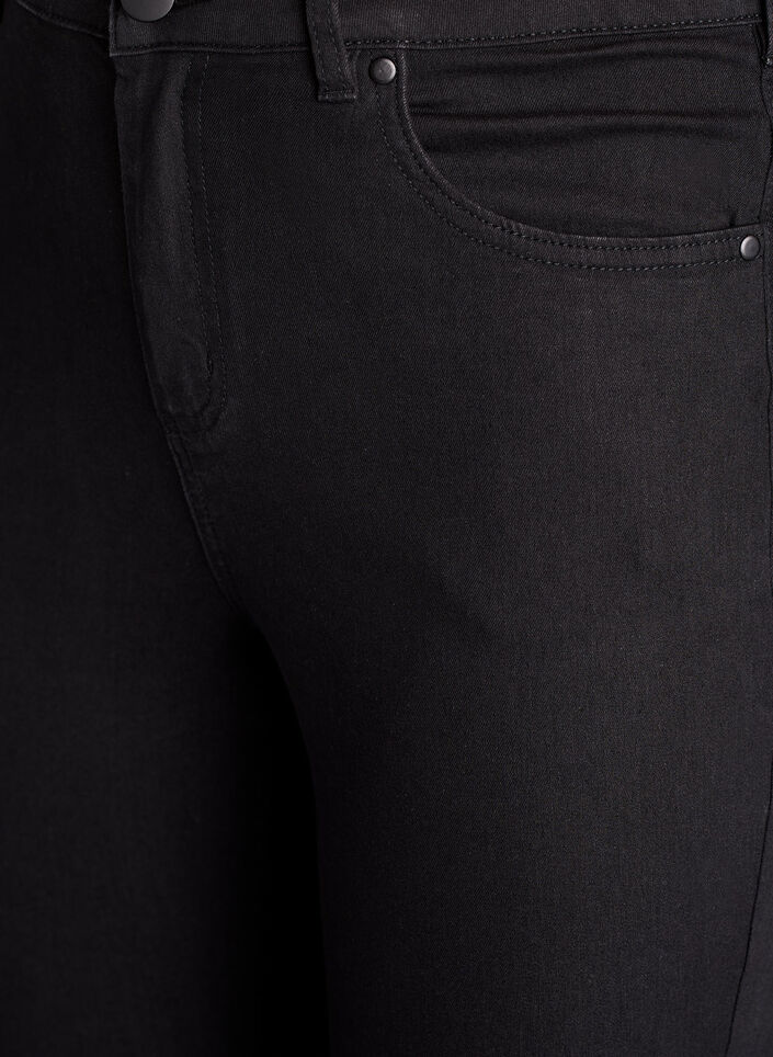 Amy Super Slim Fit Jeans mit hoher Taille, Schwarz, Packshot image number 2