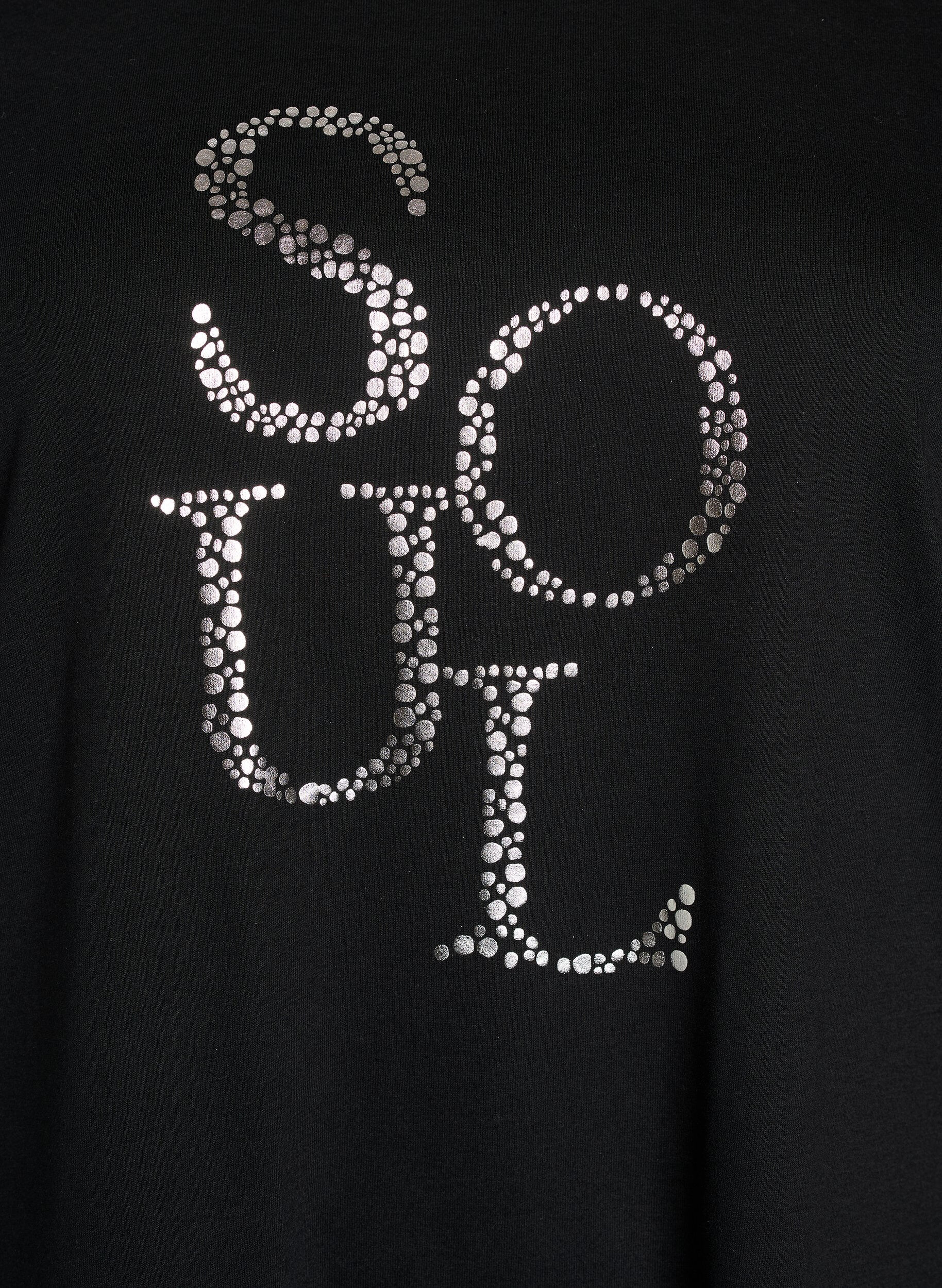 ZizziT-Shirt mit Print, Schwarz, Packshot image number 2