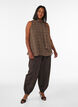 &Auml;rmellose, hochgeschlossene Bluse mit Schleife, Braun, Model image number 1