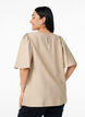 Bluse mit kurzen, weiten Ärmeln, Beige, Model image number 2