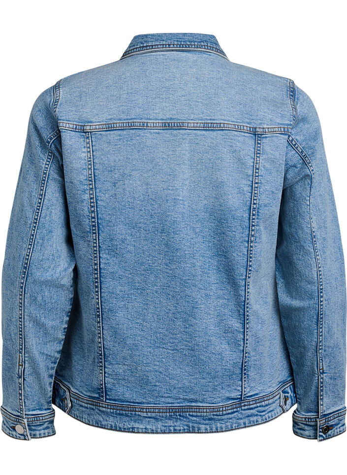 Jeansjacke im klassischen Schnitt, Blau, Packshot image number 1