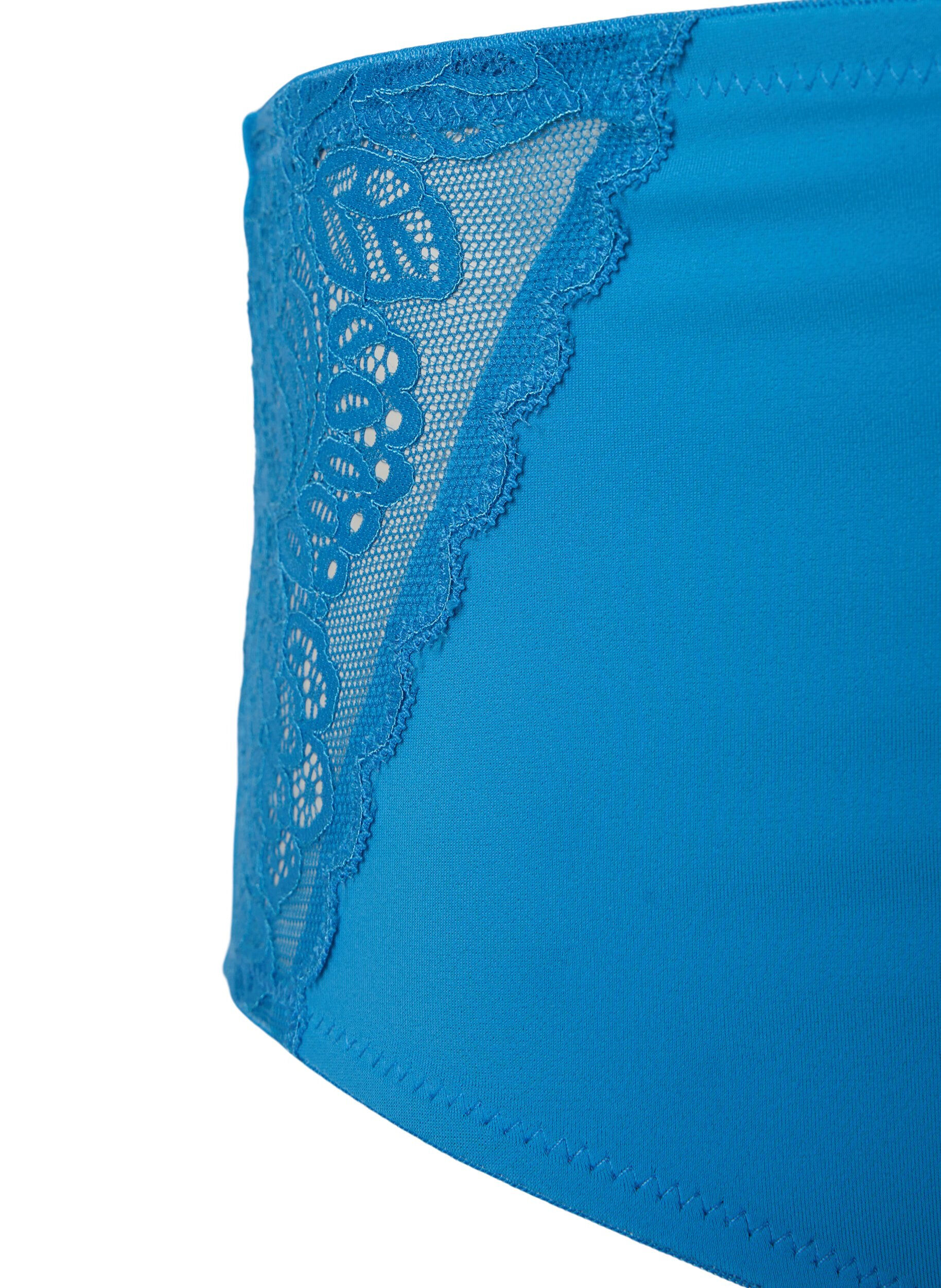 Zizzi Unterhose mit regul&auml;rer Taille und Spitze, Cendre Blue, Packshot image number 2