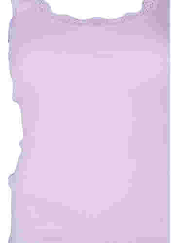 Top mit Spitzensaum, Lilac Breeze, Packshot image number 2