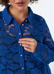 Spitzenbluse mit Perlenkn&ouml;pfen, Blau, Model image number 3