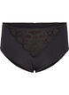 Panty aus Mikrofaser mit Spitzendetails, Black, Packshot image number 0