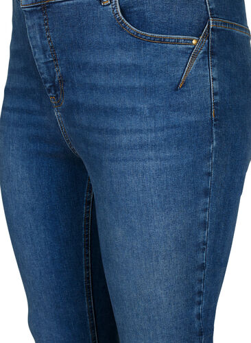 Super schlanke Amy Jeans mit hoher Taille, Blue denim, Packshot image number 2