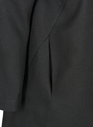 Jacke mit hohem Kragen und Knöpfen, Black, Packshot image number 3