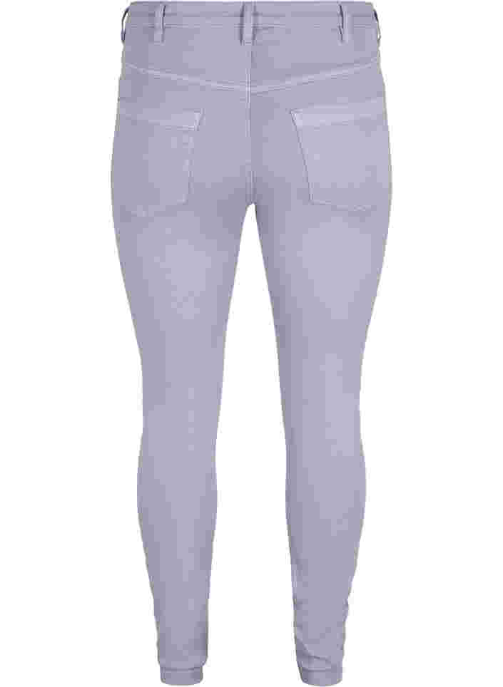 Super Slim Amy Jeans mit hoher Taille, Lavender, Packshot image number 1