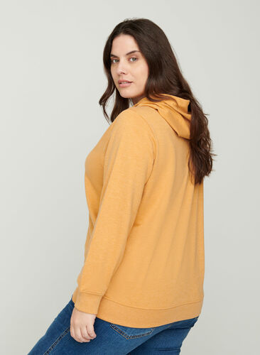 Sweatshirt mit Kapuze, Spruce Yellow Mel., Model image number 1