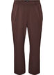 Hoch taillierte Anzughose mit gerader Passform, Braun, Packshot image number 0