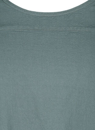 Kurzarm Kleid aus Baumwolle, Balsam Green, Packshot image number 2