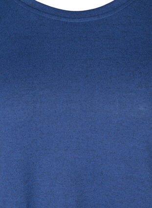 Bluse mit 3/4-Ärmeln, Twilight Blue Mel, Packshot image number 2