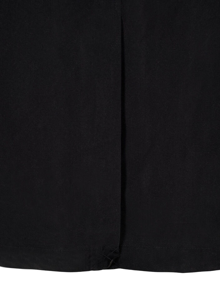 Langer Trenchcoat mit Gürtel, Black, Packshot image number 3