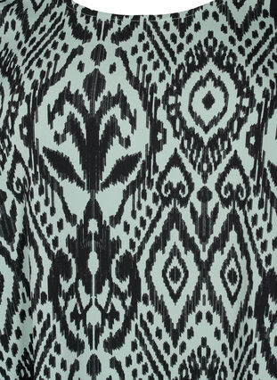 FLASH – Kurzärmelige Bluse mit Print, Green Bay Ehnic, Packshot image number 2