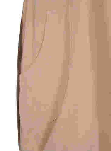 Kurzarm Kleid aus Baumwolle, Light Taupe, Packshot image number 3
