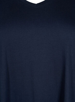 Kurzärmeliges T-Shirt mit A-Linie, Navy Blazer, Packshot image number 2