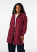 Langer Cardigan mit Kapuze und Rei&szlig;verschluss, Rot, Model image number 0