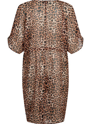 Strand-Kimono mit Druck, Leopard, Packshot image number 1