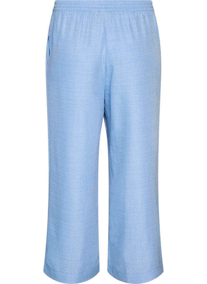Lockere Hose mit elastischem Bund und Taschen, Blau, Packshot image number 1