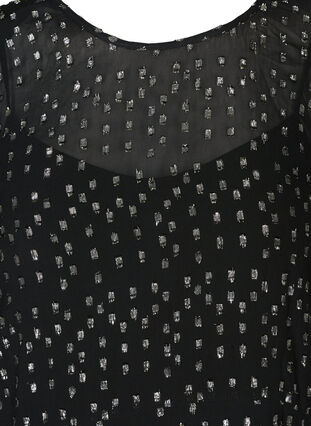 Langarm Kleid aus Viskose, Black, Packshot image number 2