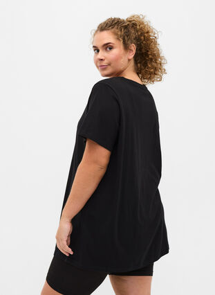 Oversize Nachtshirt aus Bio-Baumwolle, Black Sleep, Model image number 1