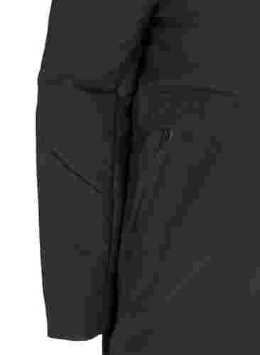 Winterjacke mit justierbarer Taille, Black, Packshot image number 3
