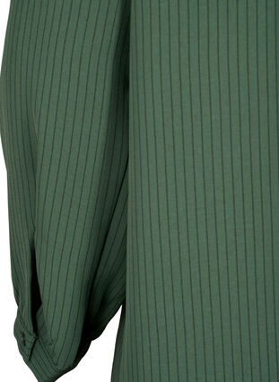 Gestreiftes Kleid mit Rüschendetails, Cilantro Stripe, Packshot image number 3
