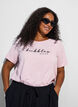 T-Shirt mit Print, Pink, Model image number 0