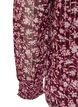 Bluse mit gebl&uuml;mtem Print und Glitzerfaden, Rot, Packshot image number 3