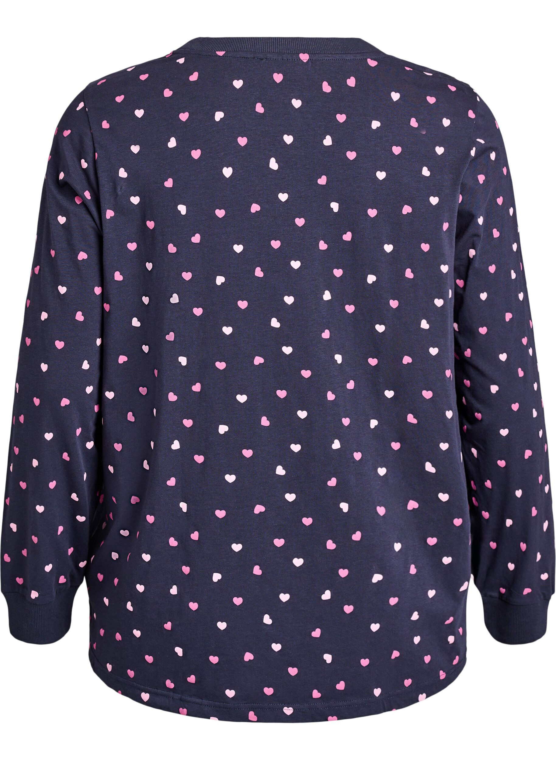 Zizzi Bedrucktes Schlaftop, Blau, Packshot image number 1