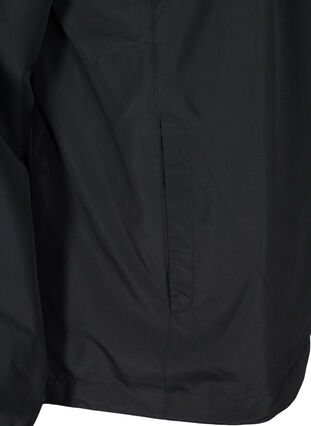 Kurze Jacke mit Reißverschluss und Kapuze, Black, Packshot image number 3