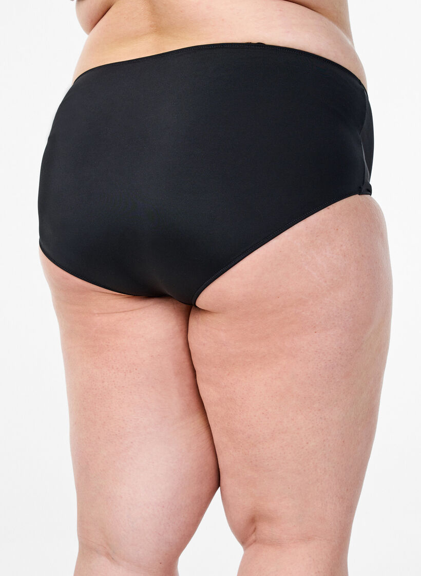 Slip aus Mikrofaser mit Innentasche, Schwarz, Model image number 1