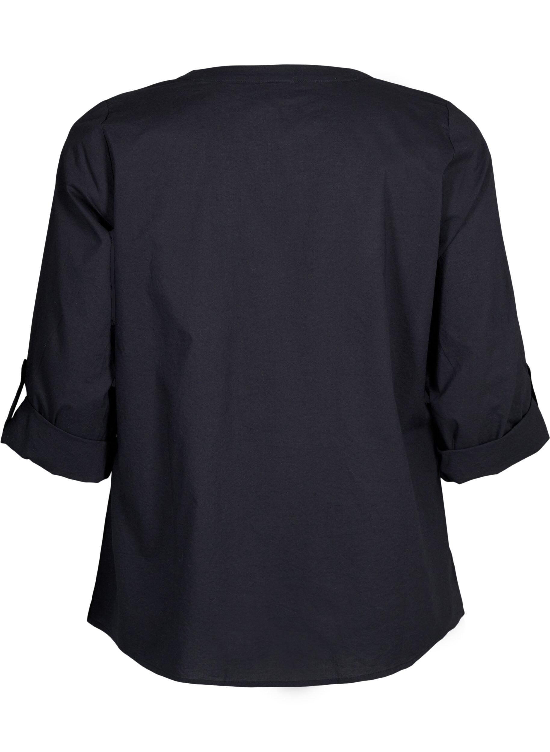 Zizzi FLASH - Shirt mit H&auml;keldetail, Black, Packshot image number 1