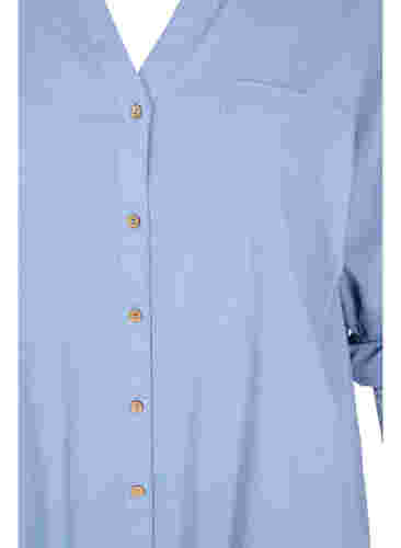 Bluse mit 3/4-Ärmeln und Knopfverschluss, Troposphere, Packshot image number 2