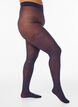 30-Den-Strumpfhose mit gebl&uuml;mtem Muster, Blau, Model image number 1