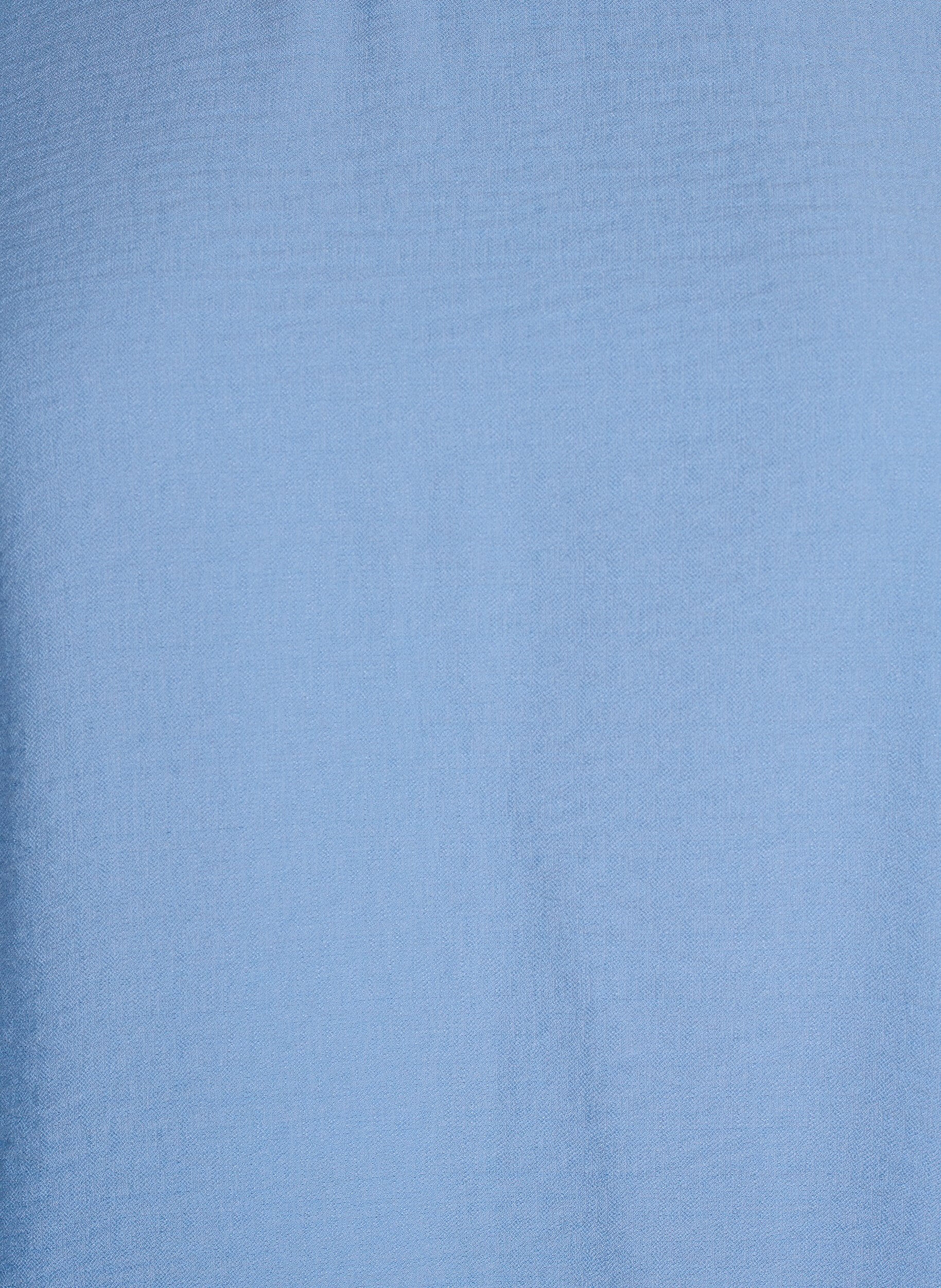 Zizzi Bluse aus Viskose mit halben &Auml;rmeln, Blau, Packshot image number 2