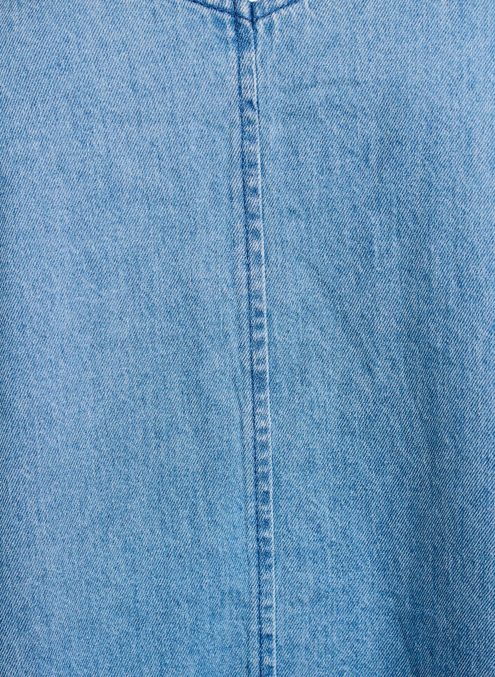 Jeans-Latzkleid mit V-Ausschnitt, Blau, Packshot image number 2