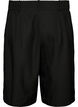 Lockere Bermudashorts mit hoher Taille, Schwarz, Packshot image number 1