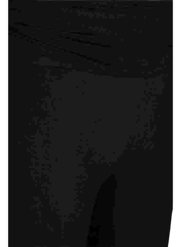 Lockere Viskose-Jogginghose mit elastischem Saum, Black, Packshot image number 2