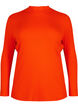 Taillierte Bluse aus Viskose mit hohem Halsausschnitt, Orange.com, Packshot image number 0