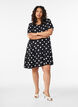 Kleid aus Viskose mit Schnittlinie, Schwarz, Model image number 1