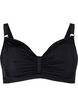 Bikini-BH mit Bügel und drapiertem Stoff, Schwarz, Packshot image number 0