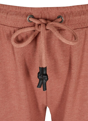 Melierte Sweatpants mit Taschen, Cognac Melange, Packshot image number 2