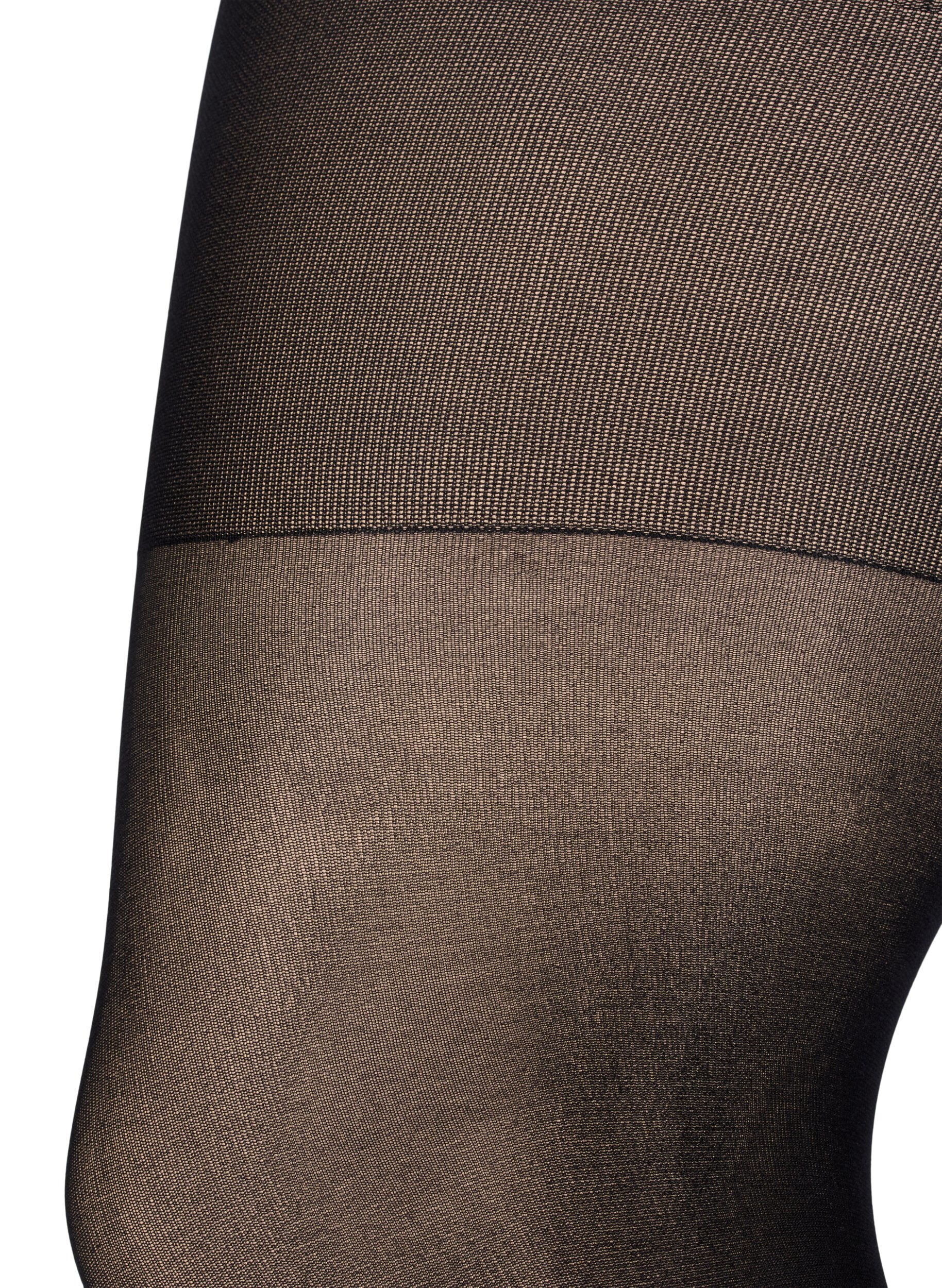 ZizziStrumpfhose 60 Denier mit Push Up und Shape-Effekt, Schwarz, Packshot image number 1