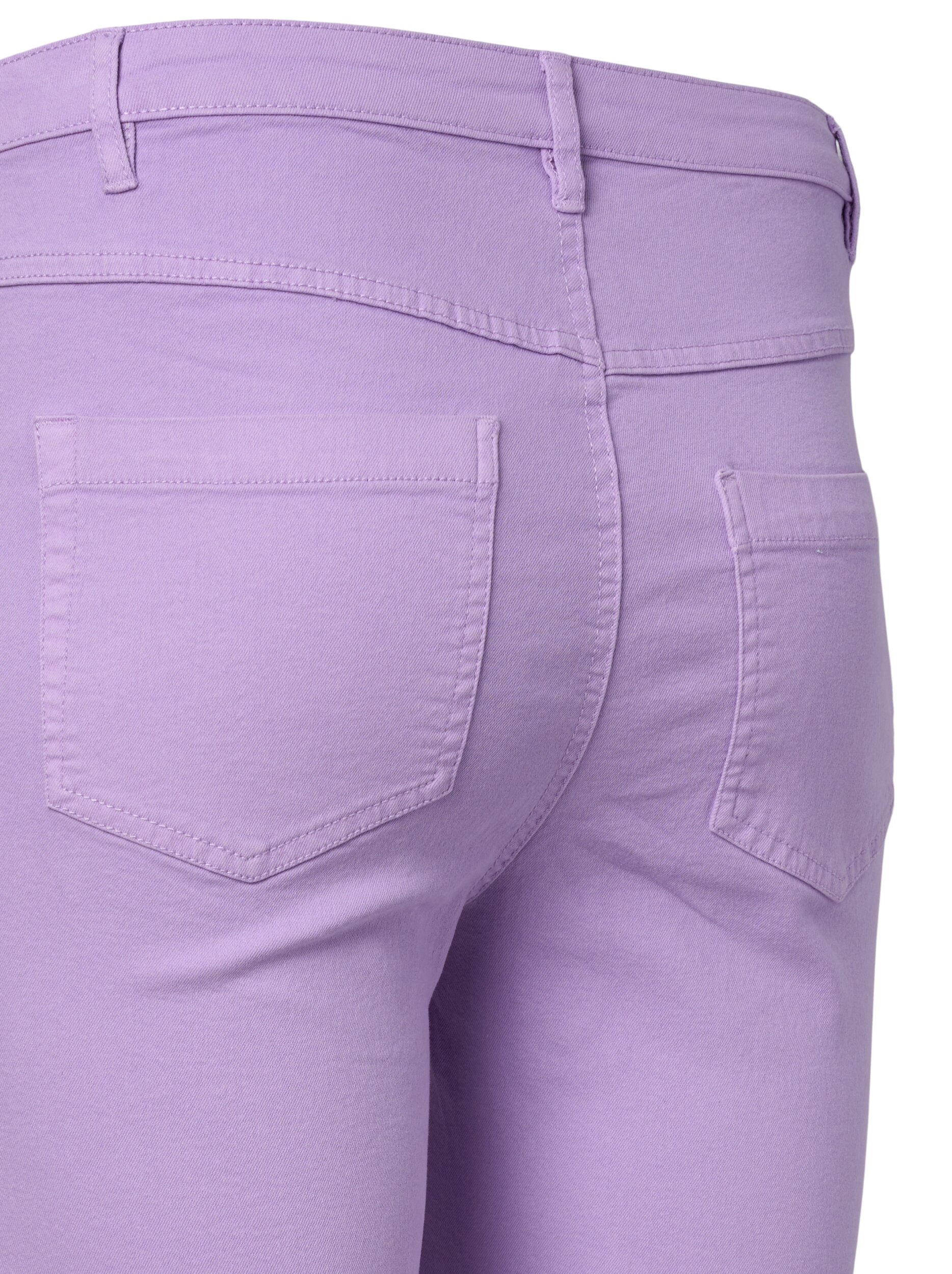 Zizzi Hochtaillierte Amy Jeans in Super Slim Fit, Lavender, Packshot image number 3