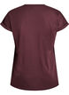 Kurz&auml;rmeliges T-Shirt aus einer Baumwollmischung, Dunkles Bordeaux, Packshot image number 1